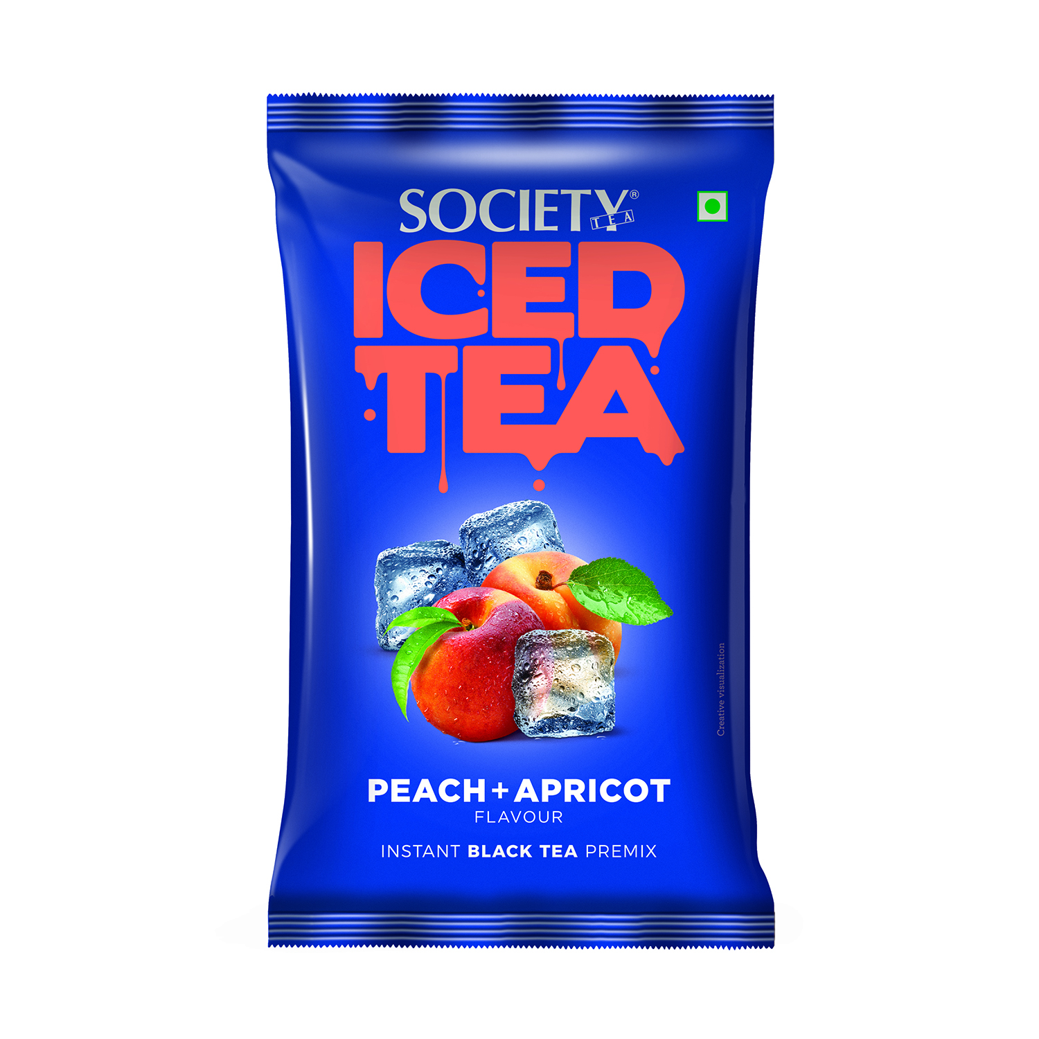 Society Iced Premix Tea Peach Apricot Black 100g Pouch